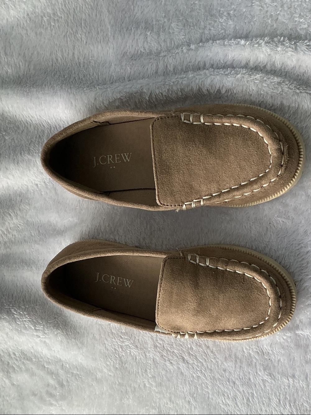 J. Crew Kids' Brown Suede Moccasin Loafers